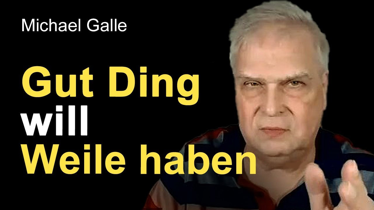 Vorschaubild: Gut Ding will Weile haben – Video auf YouTube